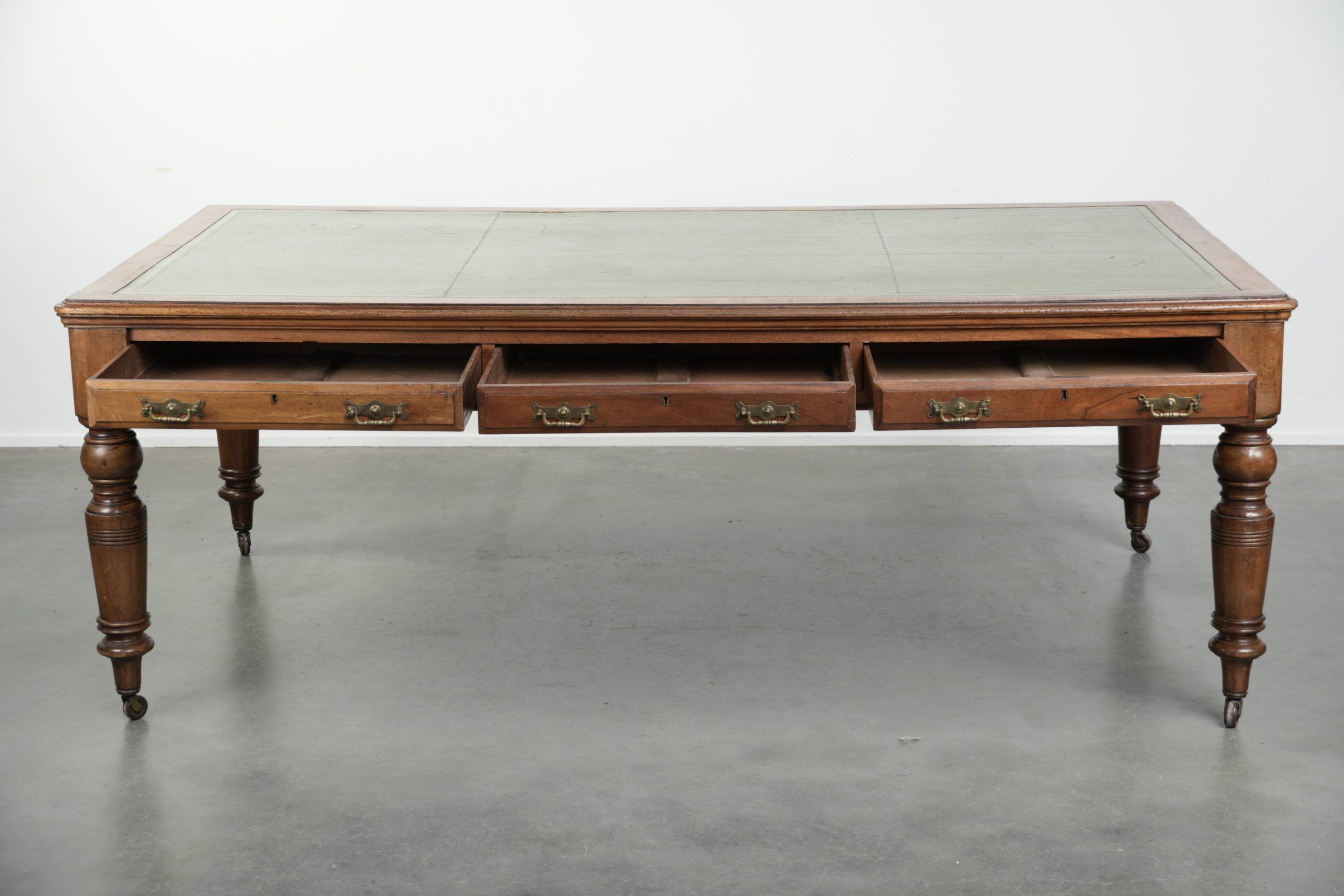 Original antique English writing desk from the 19th century
