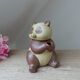 Vintage Authentic Zoomorphic Panda Teapot in Japanese Stoneware