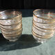 6 old champagne glasses 60s