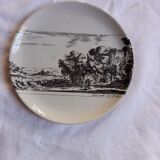 6 white plates decorations engravings Piranese