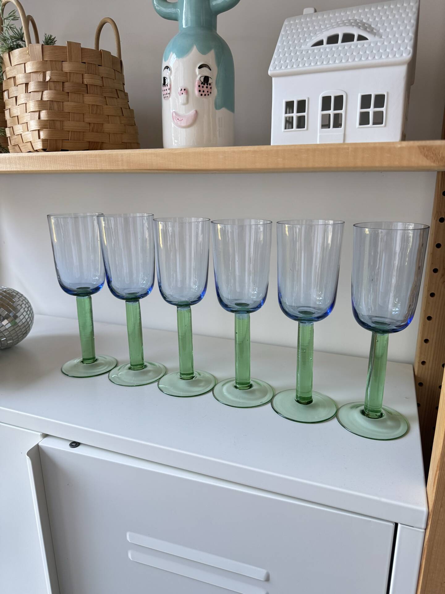 Superbe verres à pied vintage
