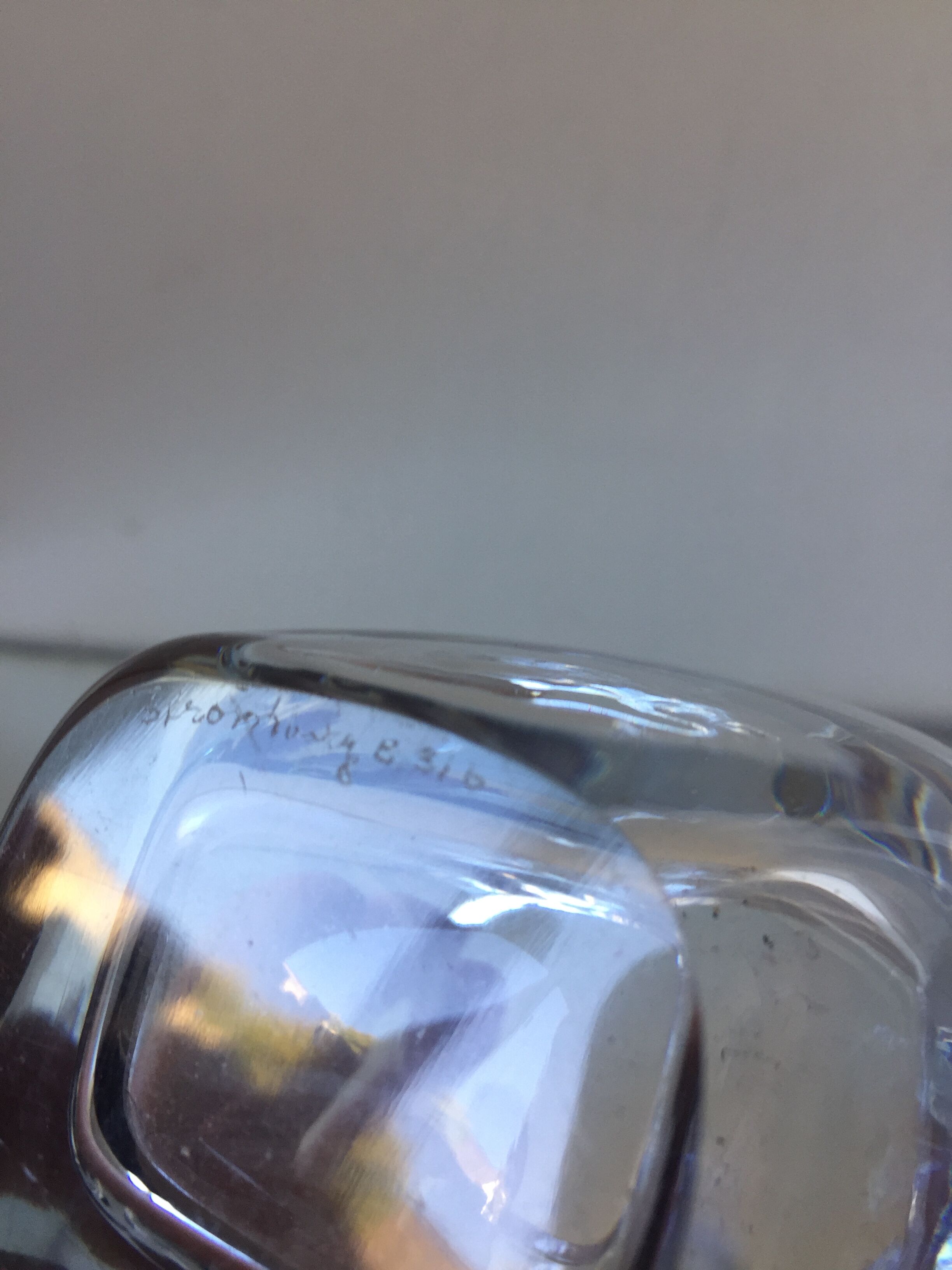 Pair of Strombergshyttan crystal  ases