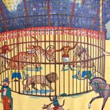 Educational poster Rossignol vintage circus years 60