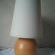 Wooden ball foot bedside lamp