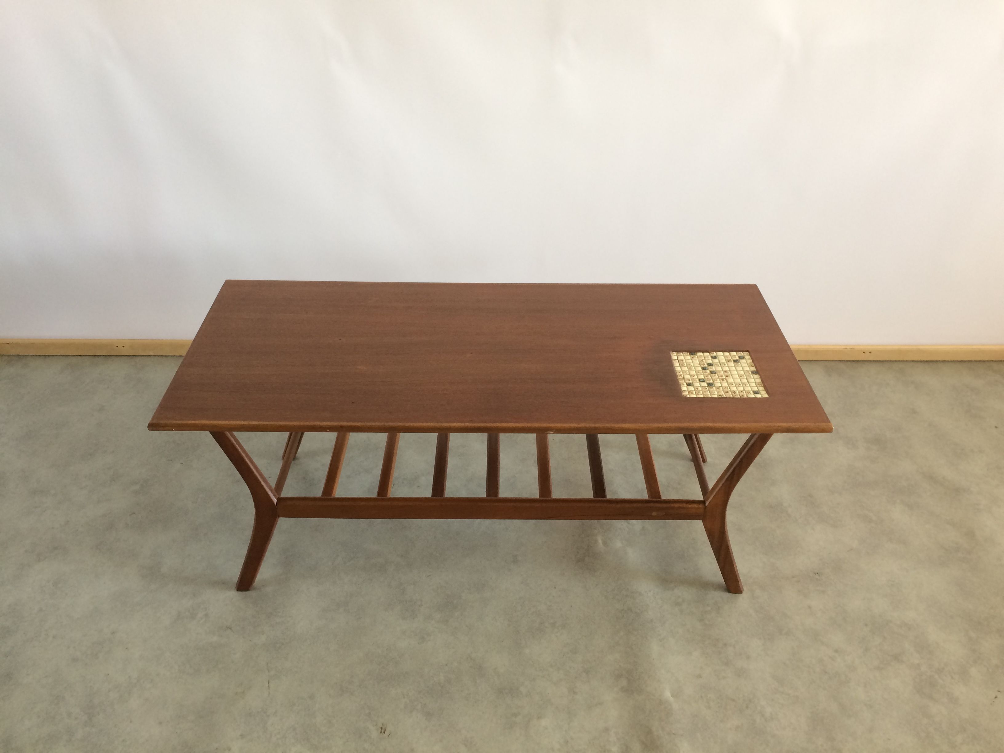 Louis van Teeffelen vintage teak coffee table for Wébé 1960s