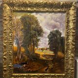 Landscape canvas painting