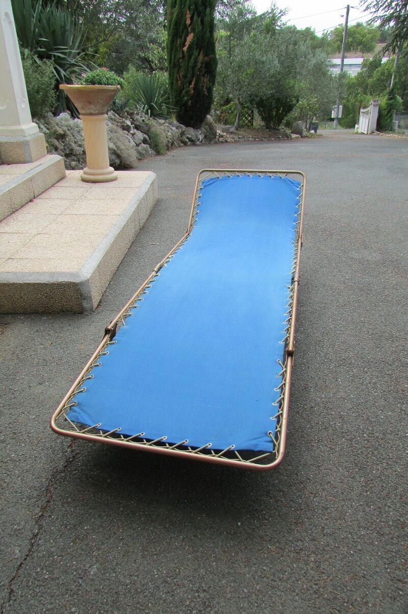 Camp bed, vintage relax, Lafuma foldable extra bed