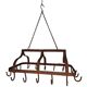 pig holder, wrought iron hook support