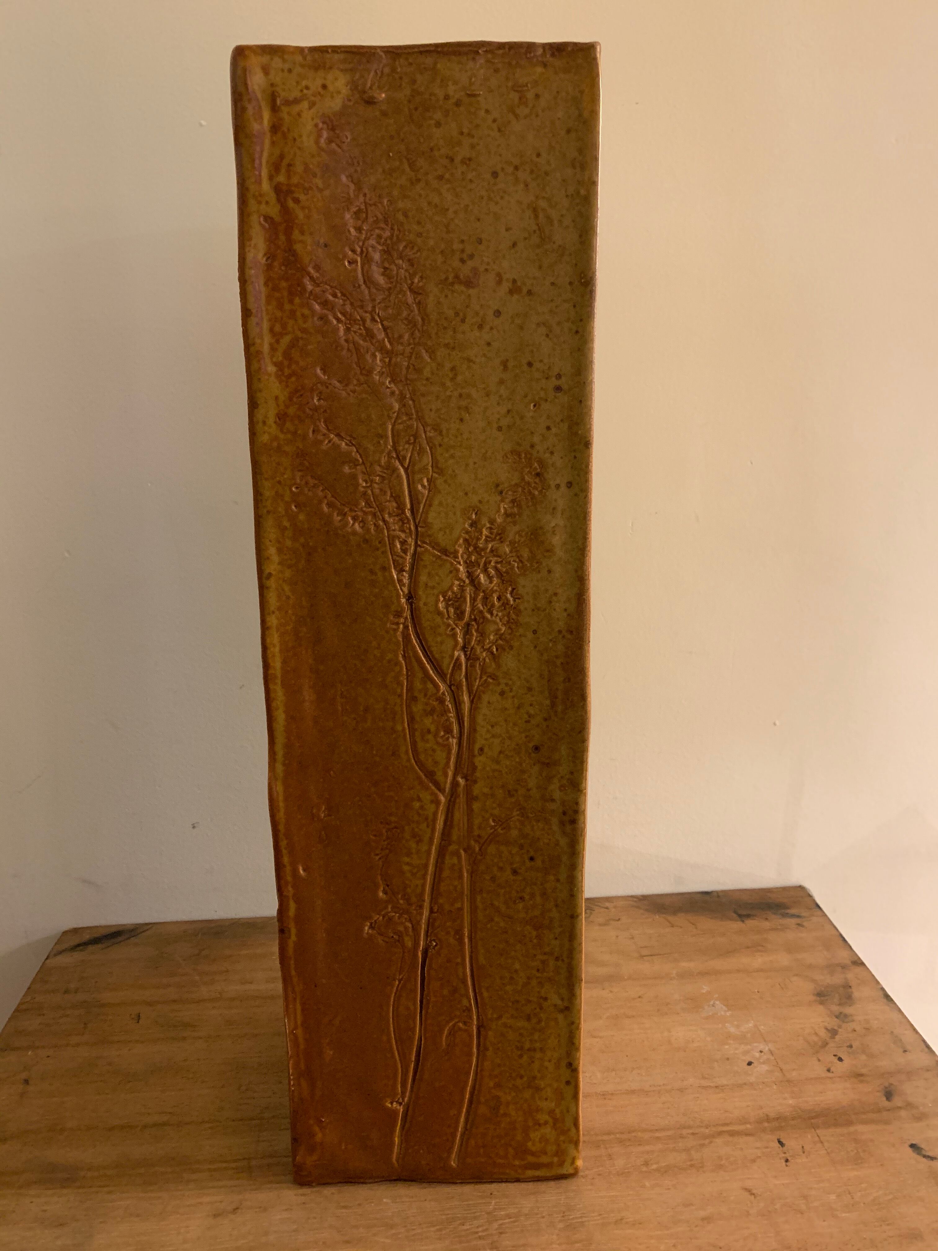 Ceramic vase herbarium G. and E. Solorzano, Castle Pottery