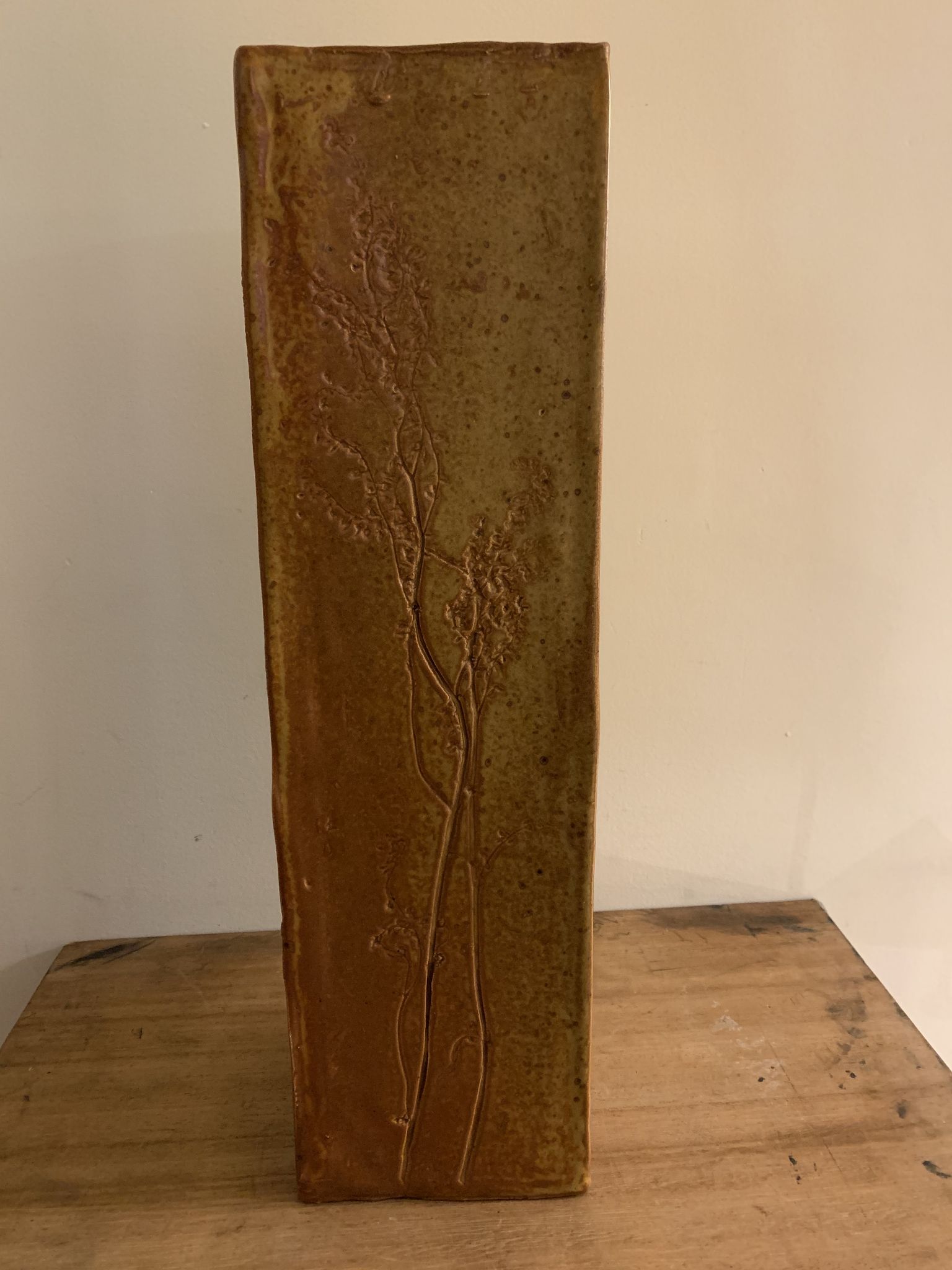 Ceramic vase herbarium G. and E. Solorzano, Castle Pottery