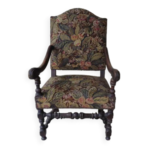 fauteuil louis xiii tapisserie
