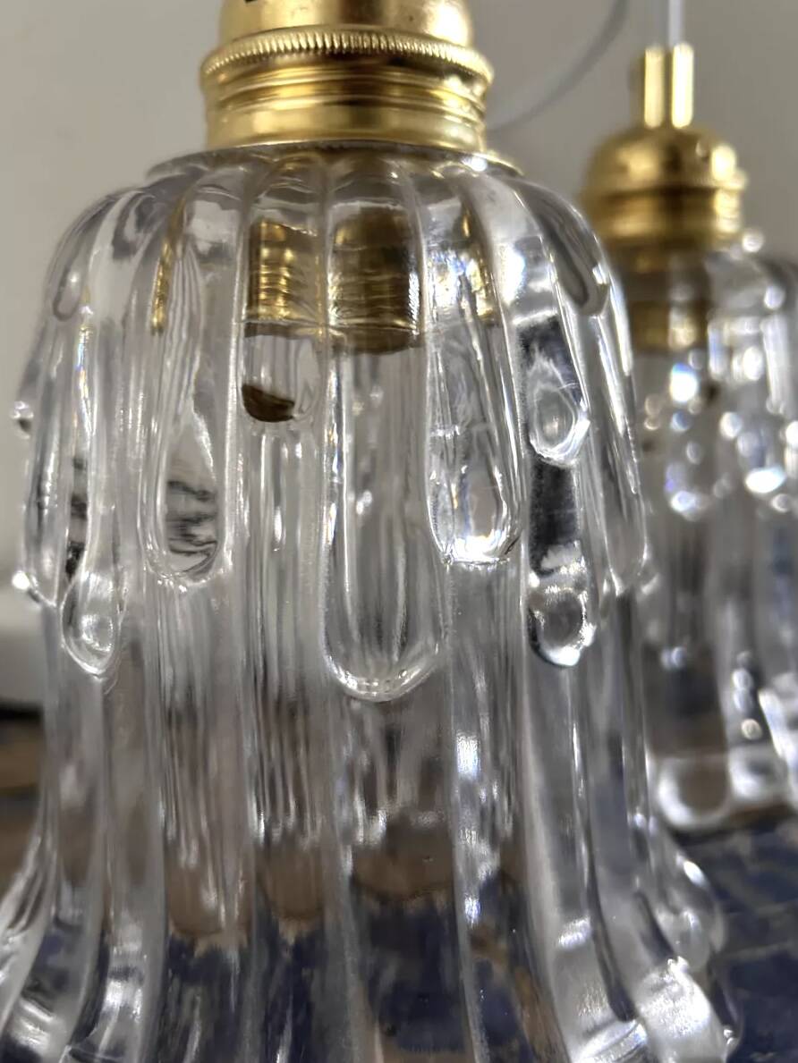 Lot de trois suspensions vintage