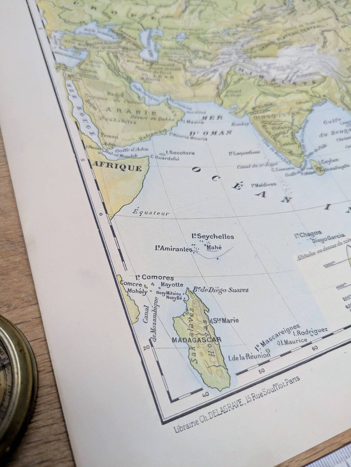 Physical Asia. Geographical plate printed in 1900.