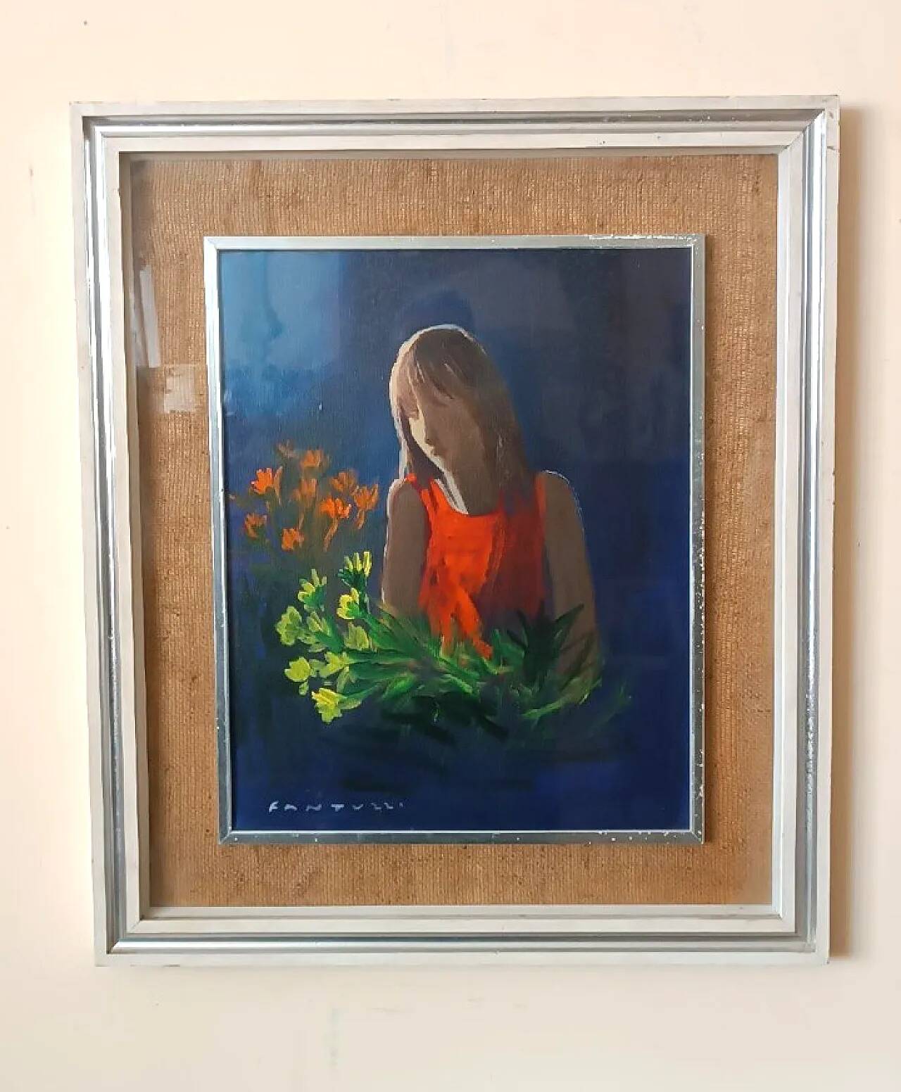 Oil painting on canvas by Eliano Fantuzzi, 20th century