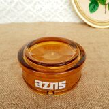 Advertising ashtray Suze vintage amber glass