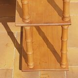 Vintage bamboo wood shelf