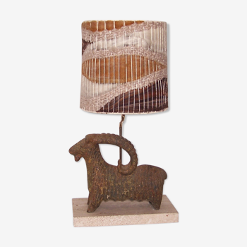 Lampe zoomorphe bélier années 60 - 70