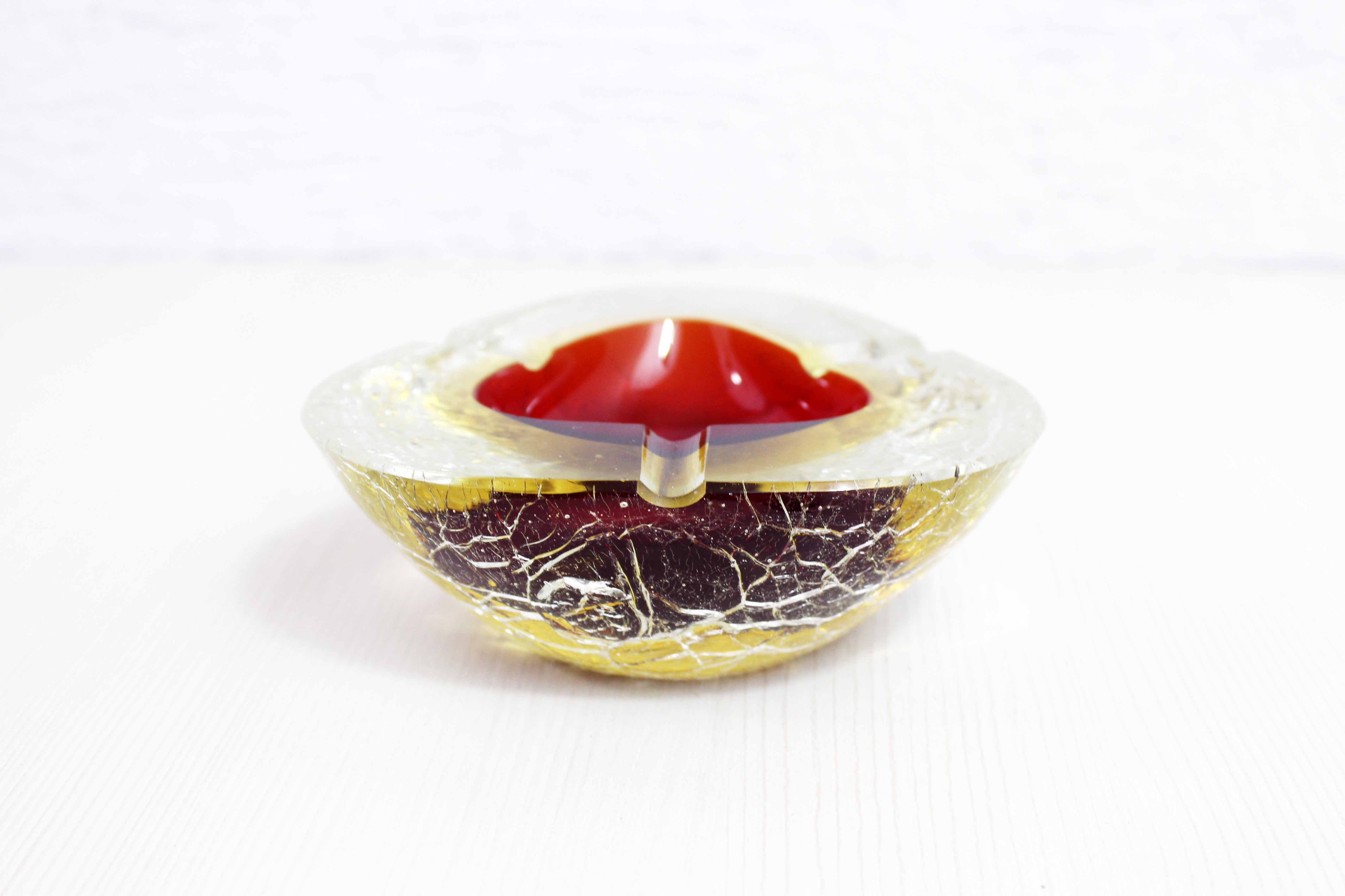 Murano glass ashtray