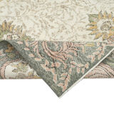 Hand-Knotted Decorative Turkish Beige Carpet 176 cm x 300 cm - 25022