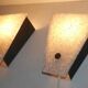 Paire d'appliques vintage en perspex
