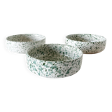 Set of 3 terrazzo ceramic cups