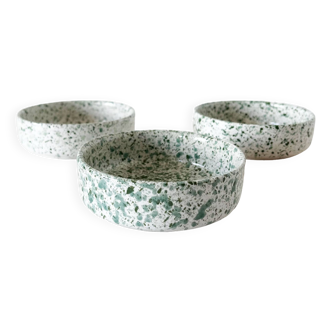 Set of 3 terrazzo ceramic cups