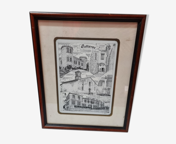 Glass engraving by D.Hélaut from 1970