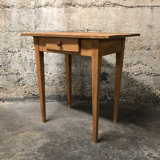 Wooden 'farm table' style side table