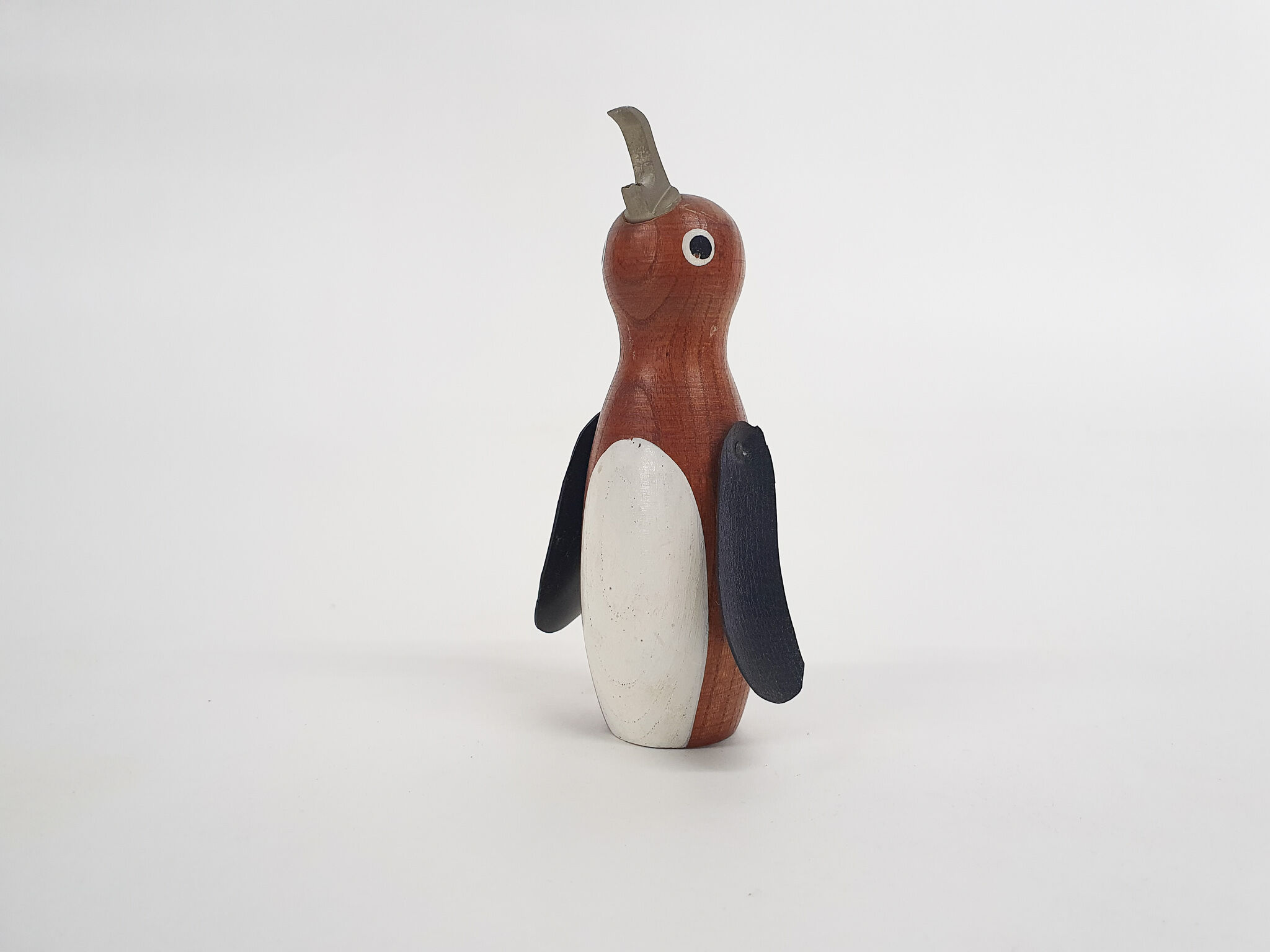 Kay Bojesen style wooden penguin bottle opener