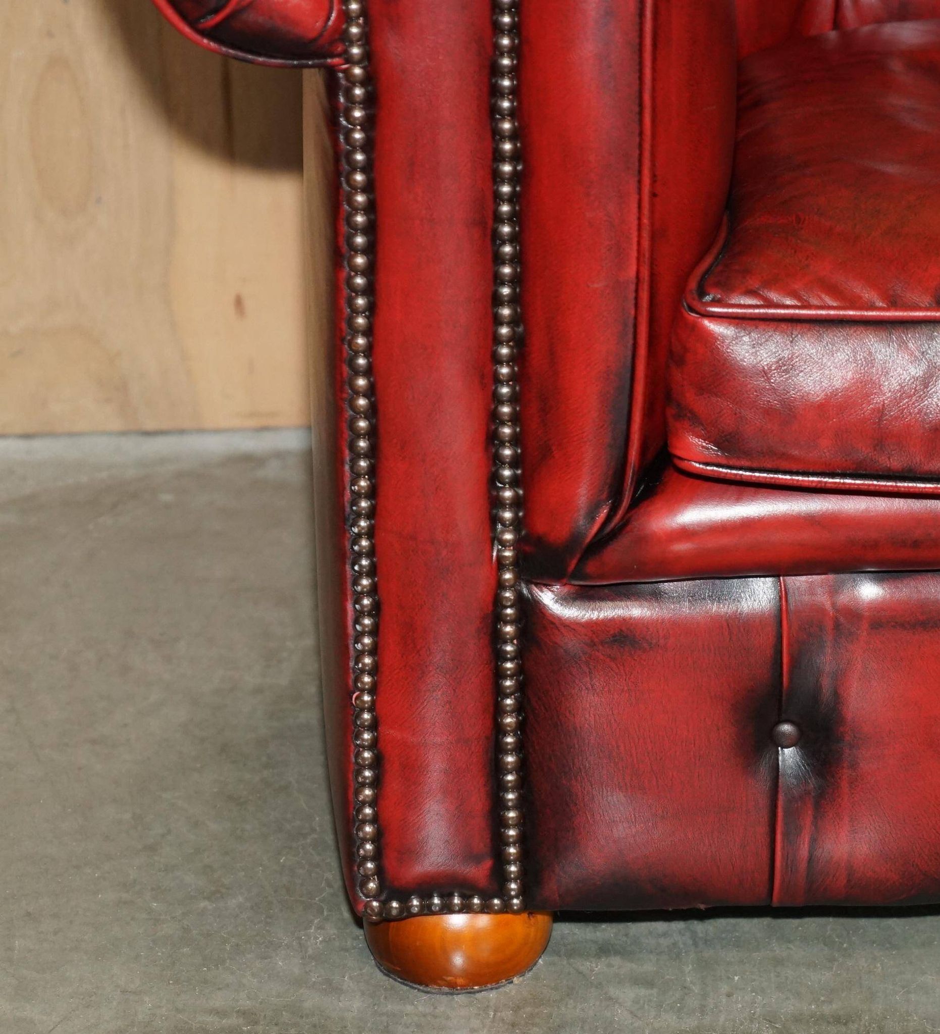 Vintage leather Chesterfield sofa
