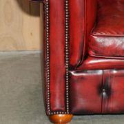 Vintage leather Chesterfield sofa