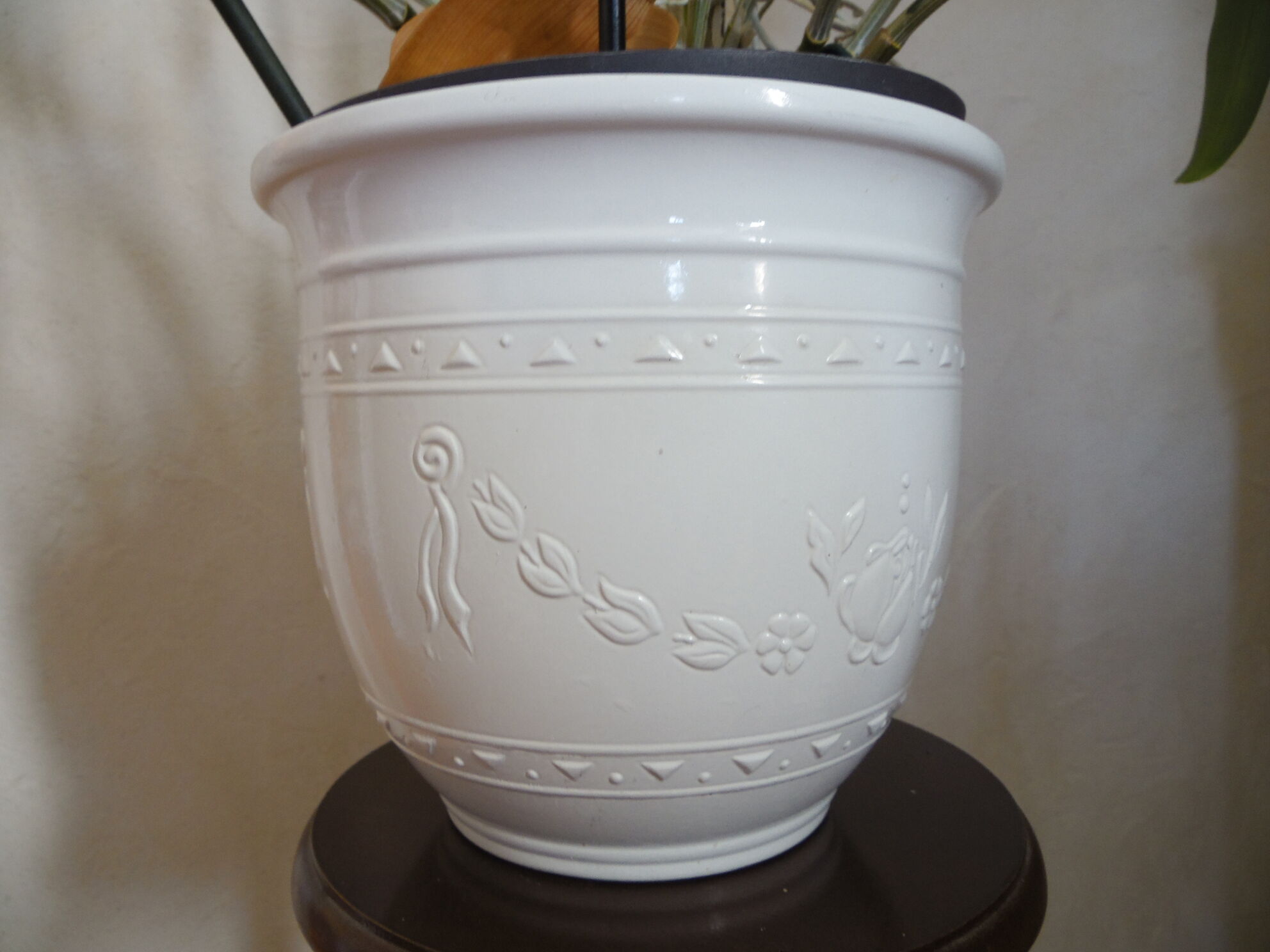 White cermal pot cache Scheuric W Germany