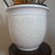 Cache pot ceramique blanc Scheuric W Germany