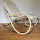 Vintage Swiss rocking chair by Paul Tuttle for Strässle, 1970s