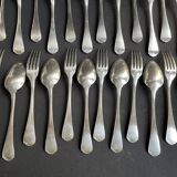 12 Christofle table forks and 12 spoons