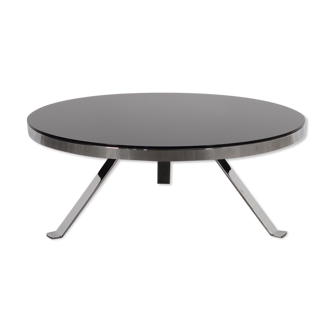 Round coffee table, Danish design, 1970s, made in Denmark