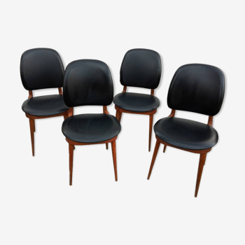 Suite de 4 chaises Baumann