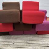Set of 9 vintage fireside chairs