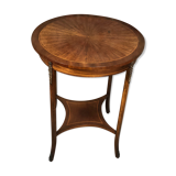 Louis XVI style side table in rosewood veneer decorated bronze