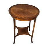 Louis XVI style side table in rosewood veneer decorated bronze