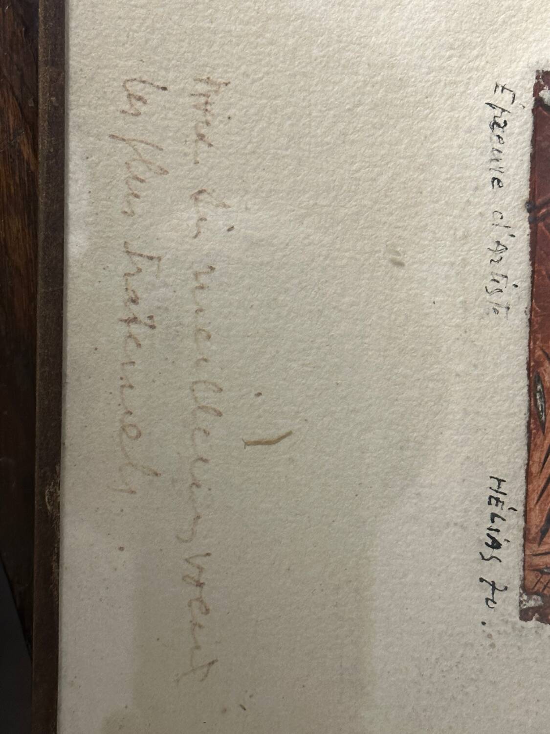 Serge Helias (1923-2007), relief engraving - artist's proof signed 1970