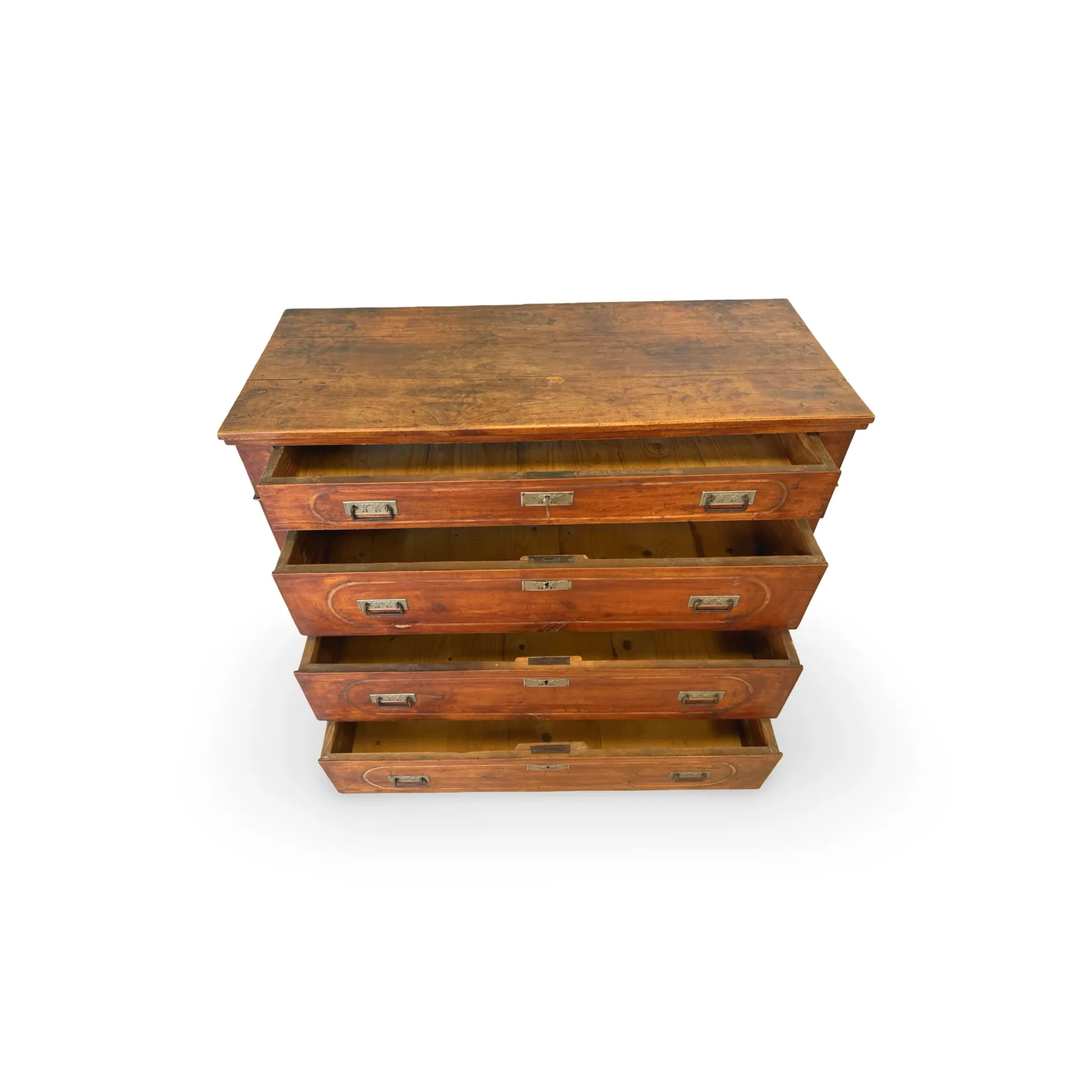 Antique Italian walnut chest of drawers dating to the late 19th centur