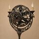 Antique Art Nouveau floor lamp with fan "Luminaire"