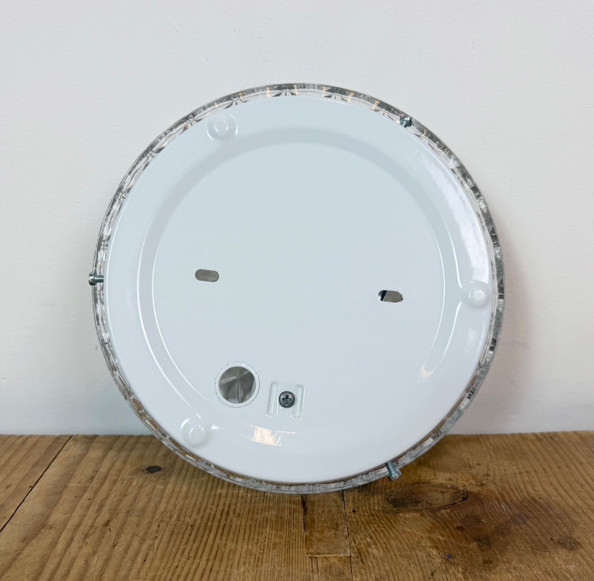 Vintage Glass Wall or Ceiling Light, 1970s