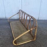 Etagère rotin vintage