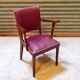 Fauteuil Bridge Stella 1950 bordeaux