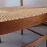 Pair of cherry wood armchairs