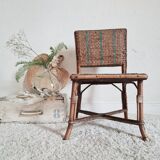 Old bamboo child chair