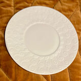 8 Plates J.L. Coquet Limoges - white Model Spirals
