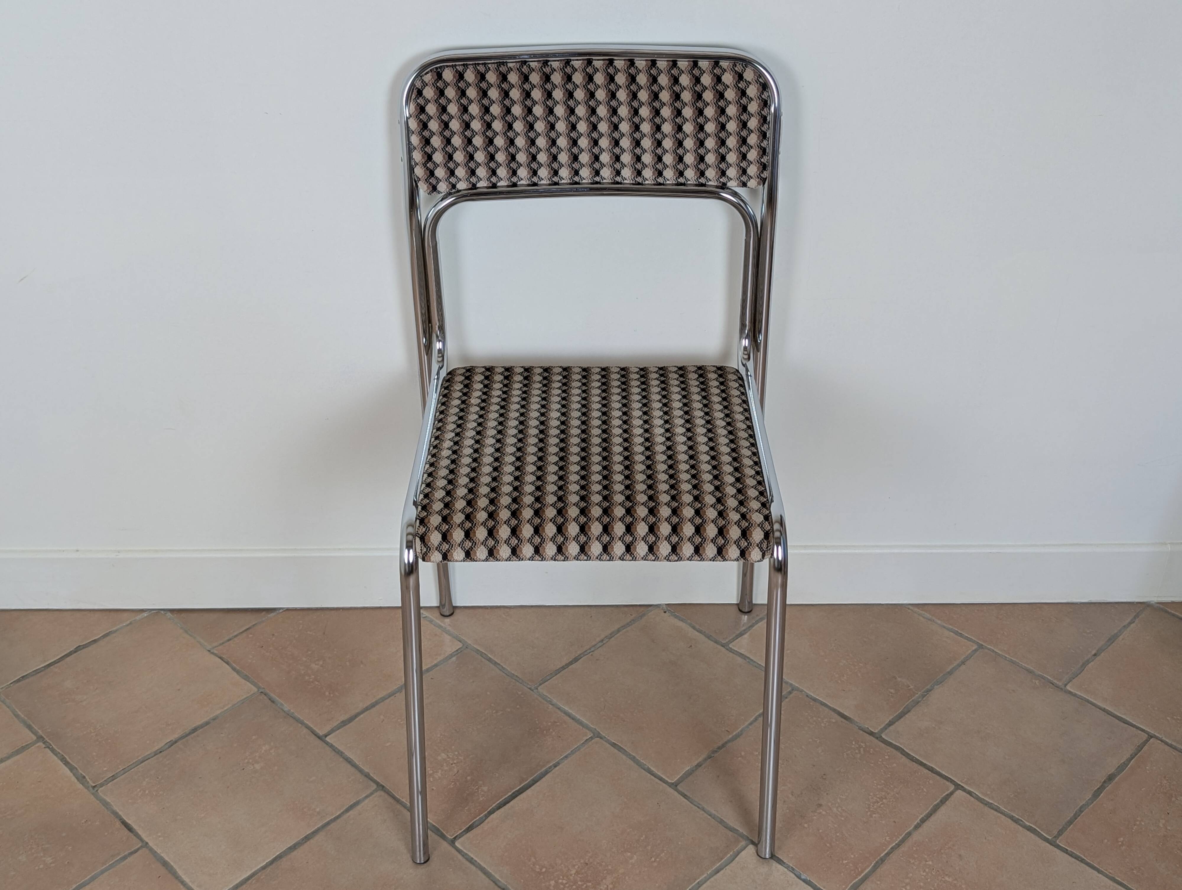 Chrome metal chair